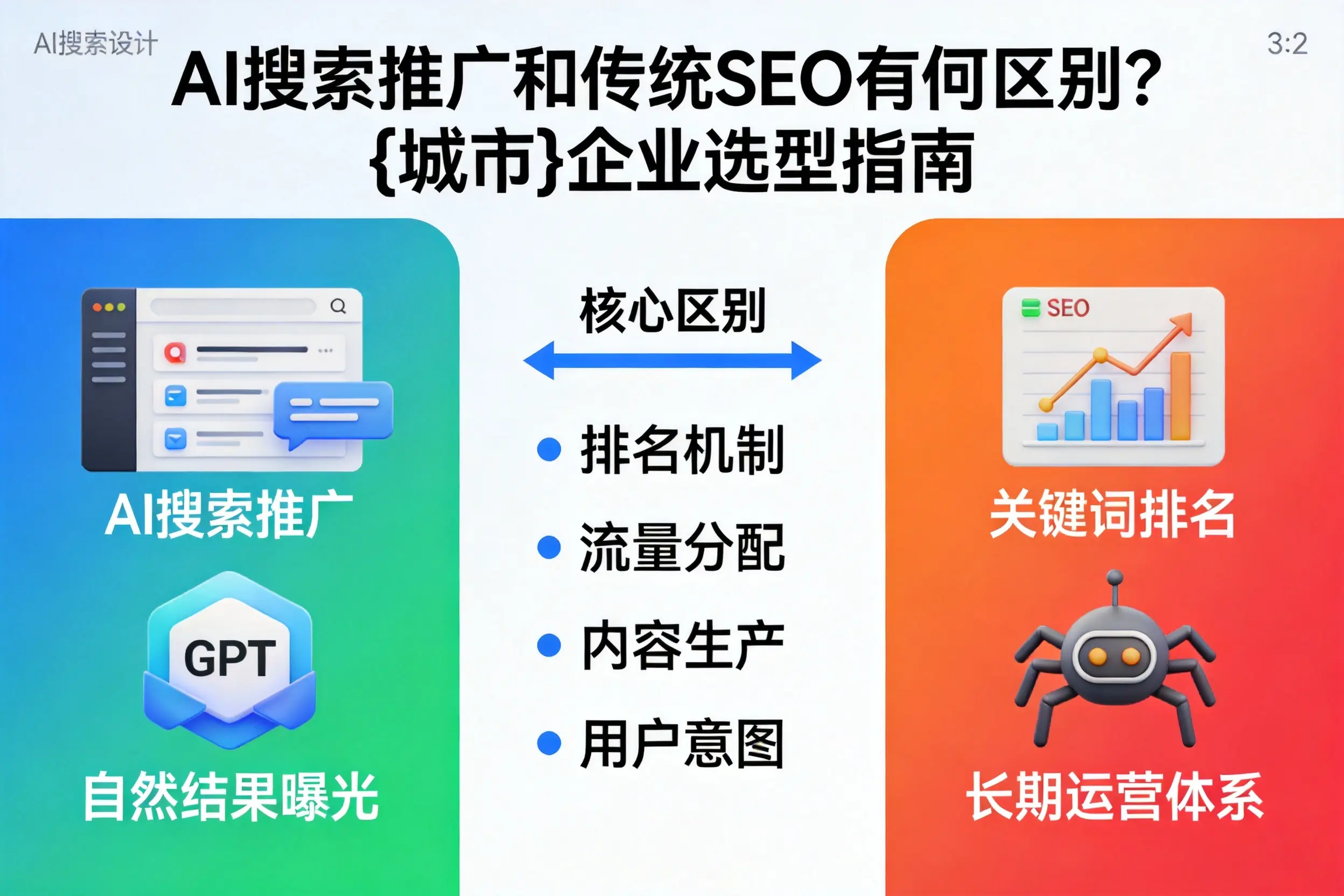 AI搜索推广和传统SEO有何区别？北屯企业选型指南