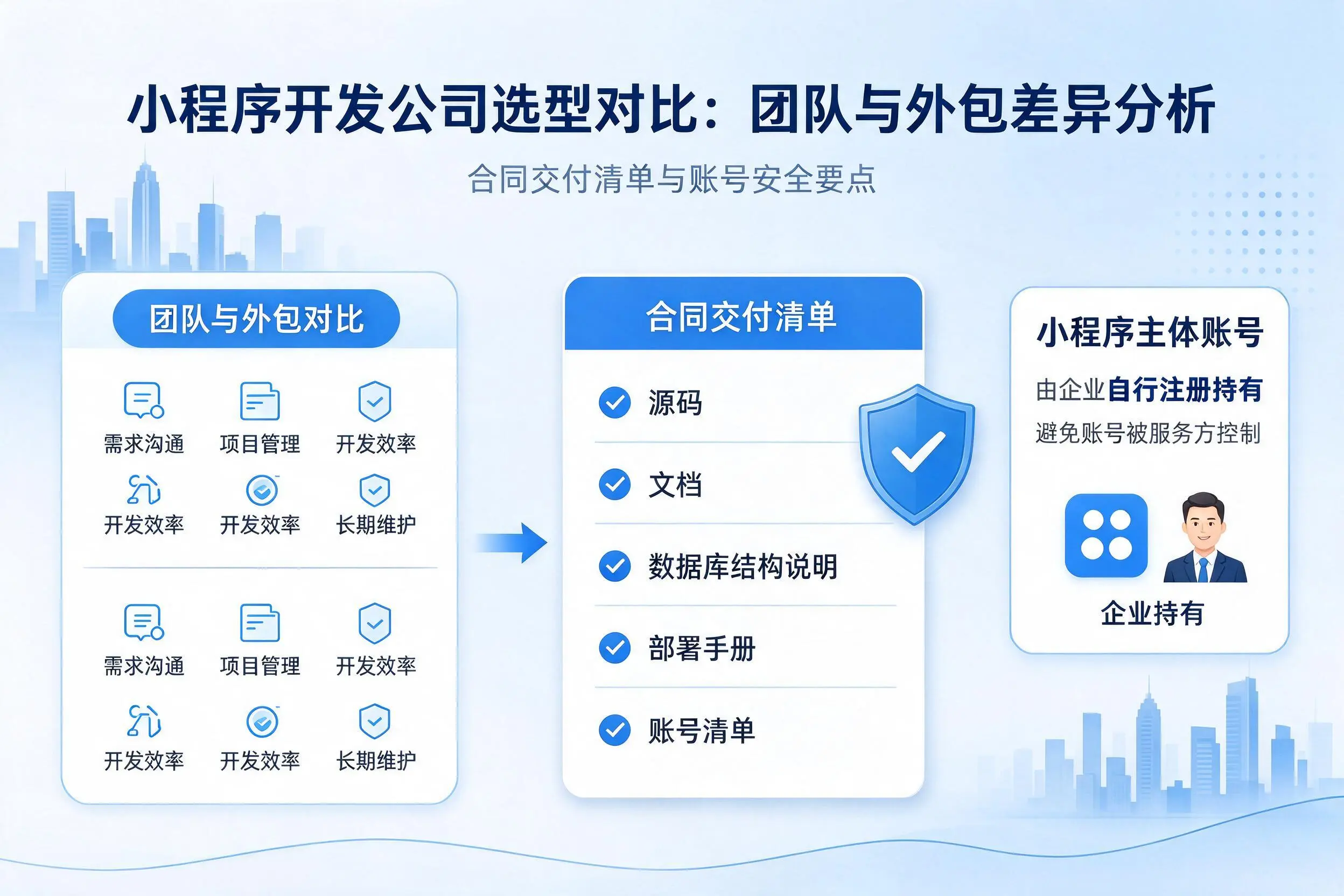 北屯小程序开发公司选型对比：团队与外包差异分析